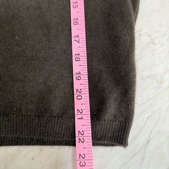 I Blues sweater brown glittery copper-colored raglan sleeves wool/angora blend M - Picture 8 of 8